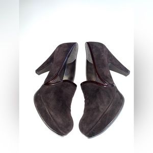 Stuart Weitzman Womens Brown Suede Slip On